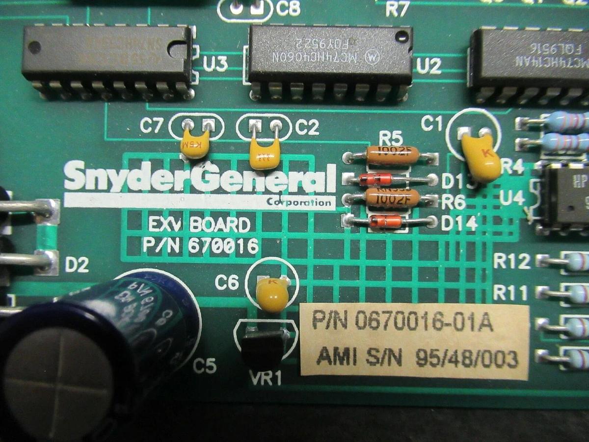 SNYDER GENERAL EXV CIRCUIT BOARD 0670016-01A **WARRANTY INCLUDED!**