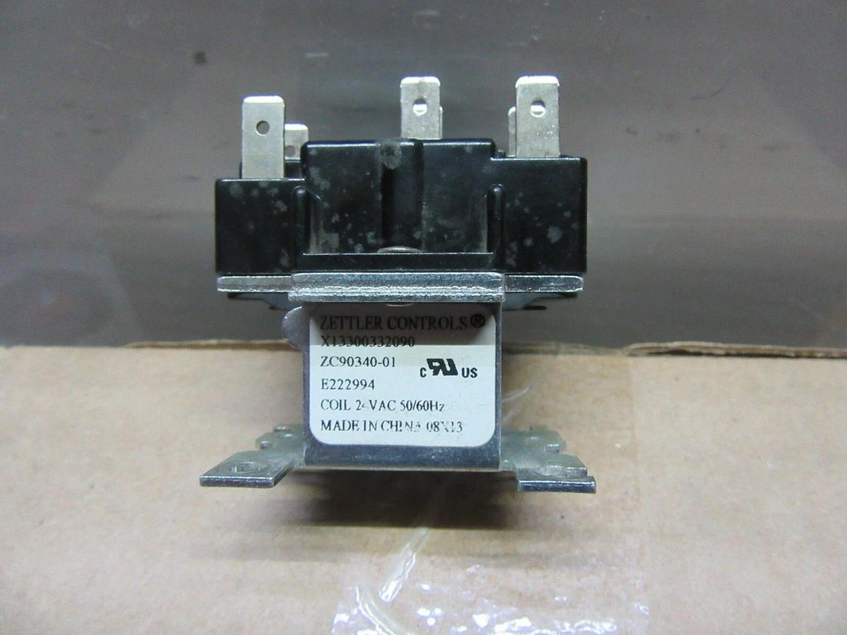 Used LOT OF 3 ZETTLER CONTROLS TRANE POWER RELAY X13300332090 ZC90340-01 600 VAC 6A