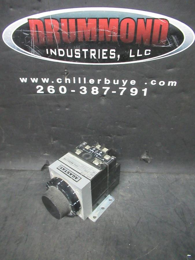 Used AGASTAT TIME DELAY RELAY 1.5-15 SECONDS 7012OC 24 VDC VOIL 600 VAC 10 AMP