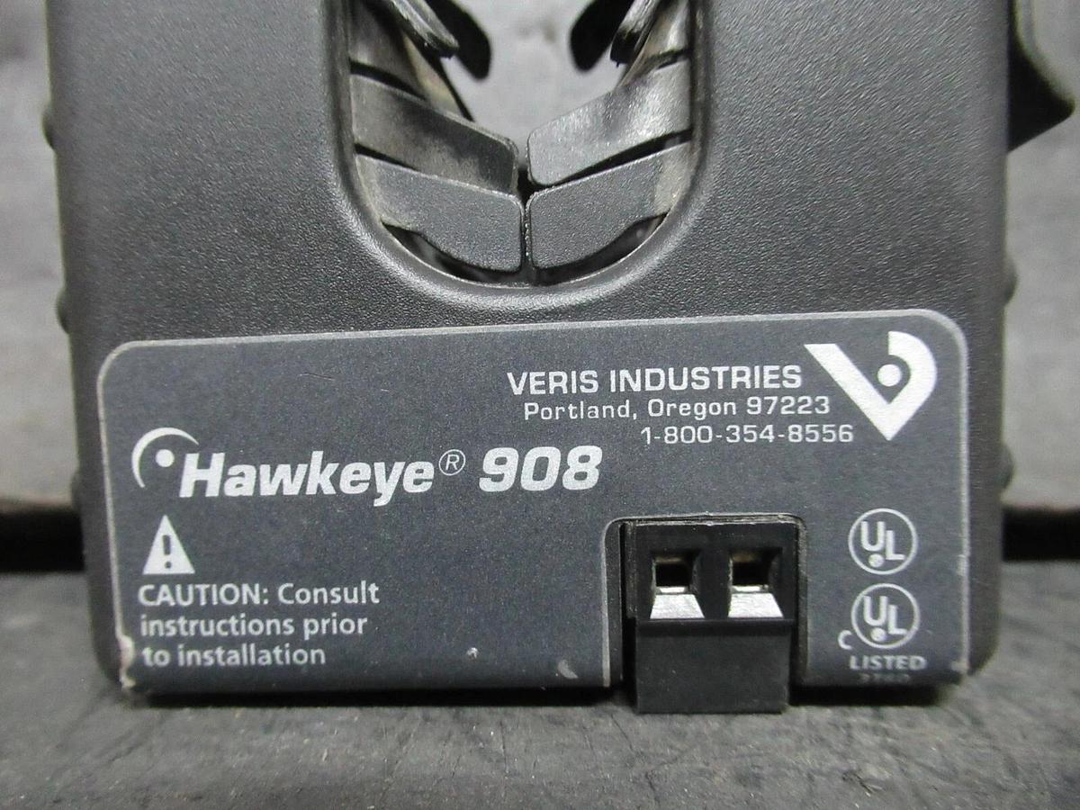 Used VERIS HAWKEYE 908 ADJUSTABLE DIGITAL CURRENT SENSOR 135 AMP **WARRANTY**