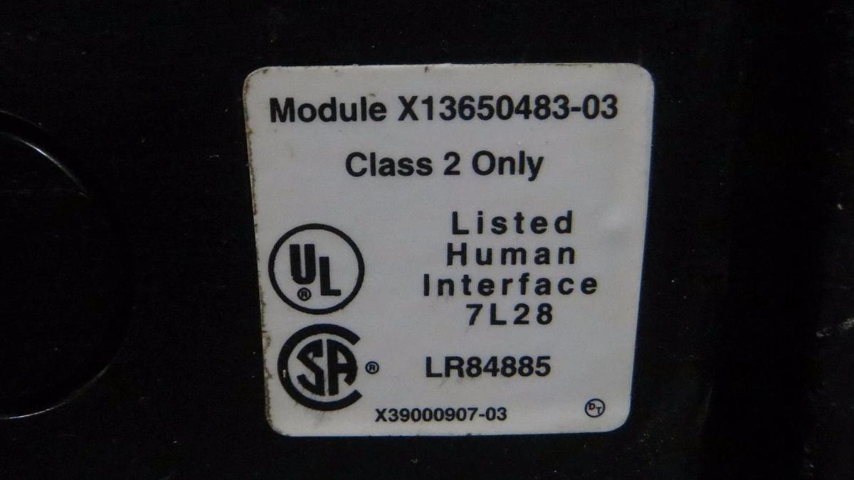 Used (1) TRANE COMM LINK CHILLER DISPLAY INTERFACE 24 VAC MODEL: X13650483-03 HMI