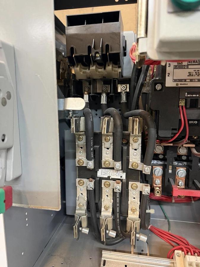 Used SQUARE D MODEL 6 MCC MOTOR CONTROL BUCKET 18" HU100-3MC6B NEMA 3 480 VOLT