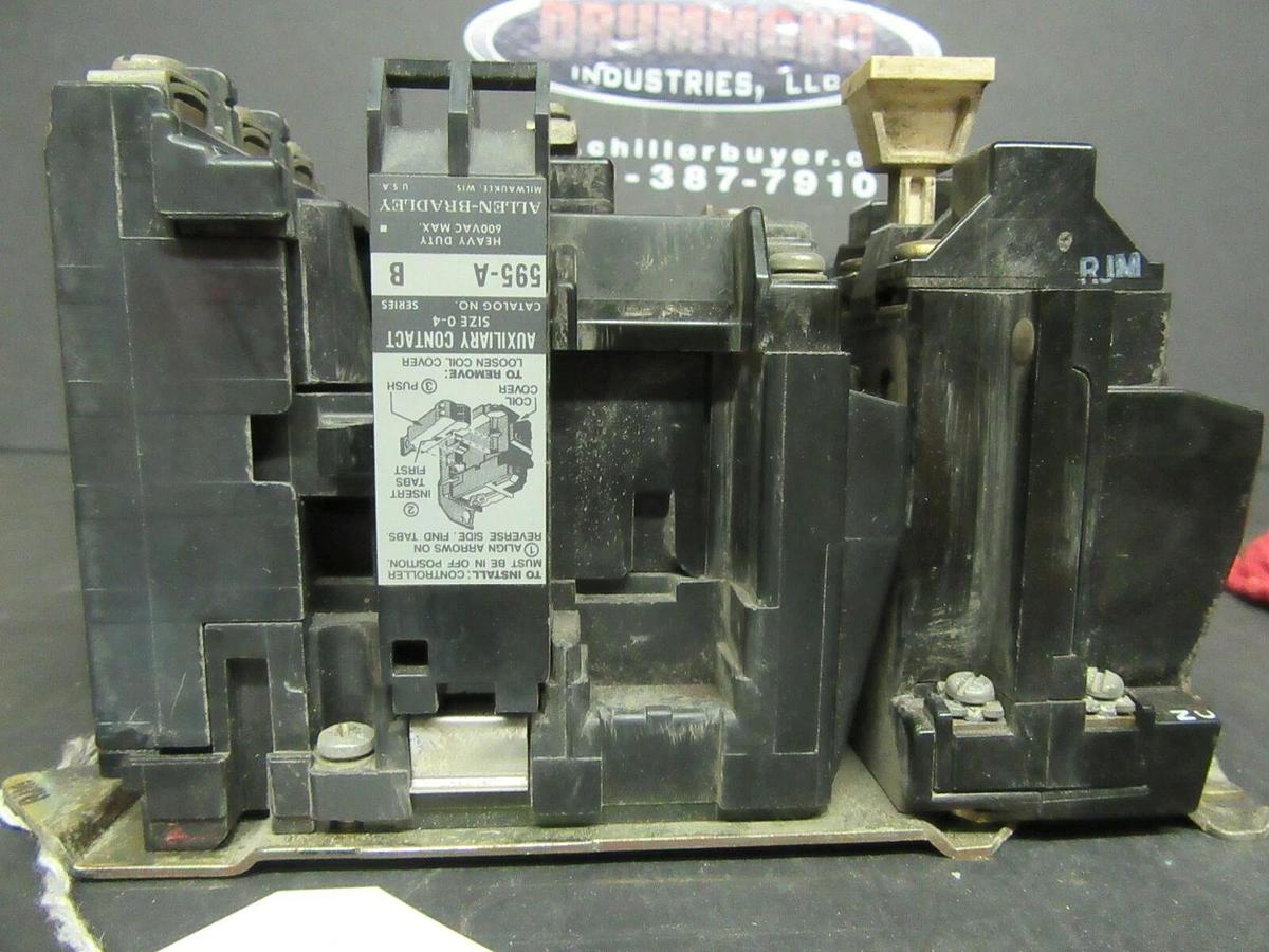 Used ALLEN BRADLEY STARTER 509-BOD SER. B 600 V 10 HP NEMA: 1 W/ 42185-800-01