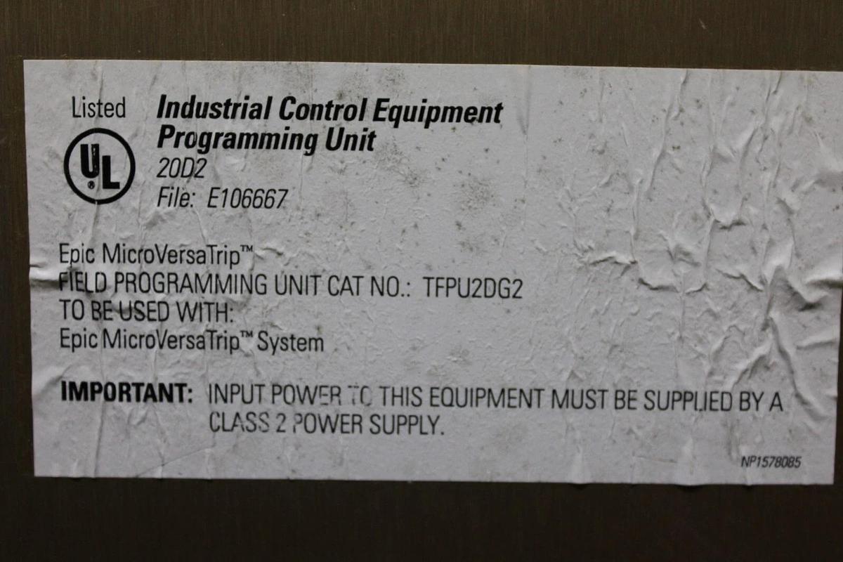 Used GE FIELD PROGRAMMING UNIT TFPU2DG2 MICROVERSA TRIP **WARRANTY**