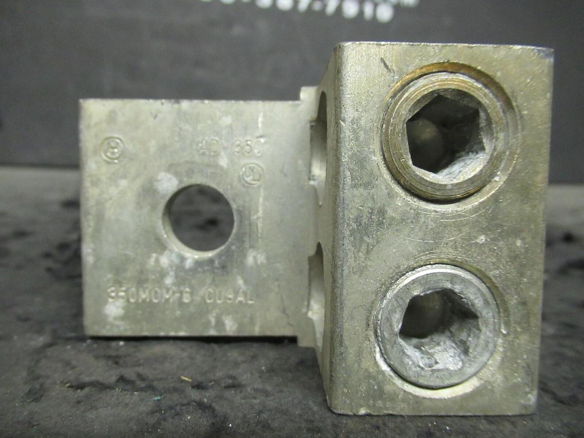Used HOMAC AD-350 2 (DOUBLE) BARREL MECHANICAL CONNECTOR LUG TAP 350MCM - #6 AD350