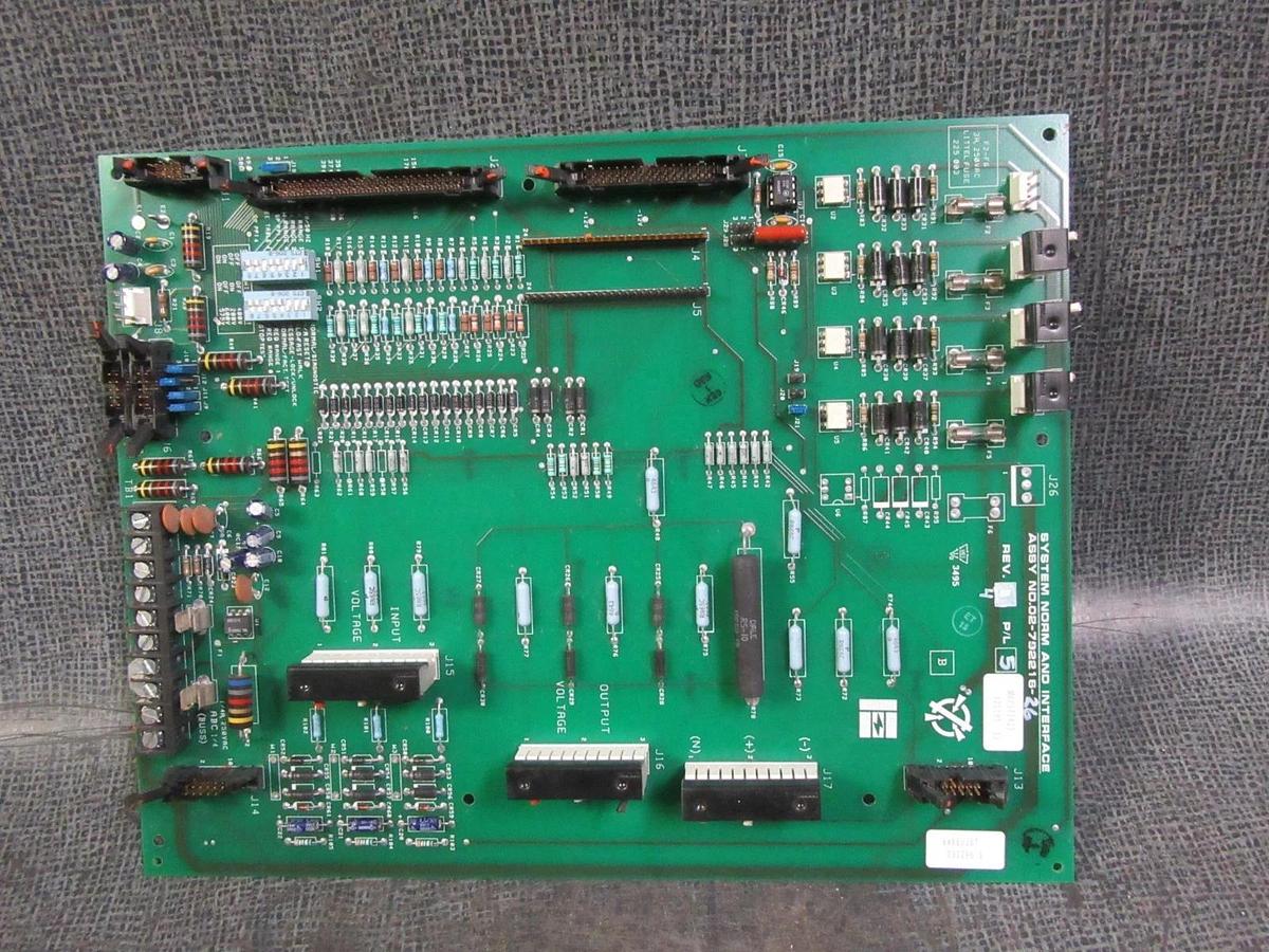 Used LIEBERT SYSTEM NORM & INTERFACE BOARD ASSY 02-792216-26 REV4 *WARRANTY INCLUDED*