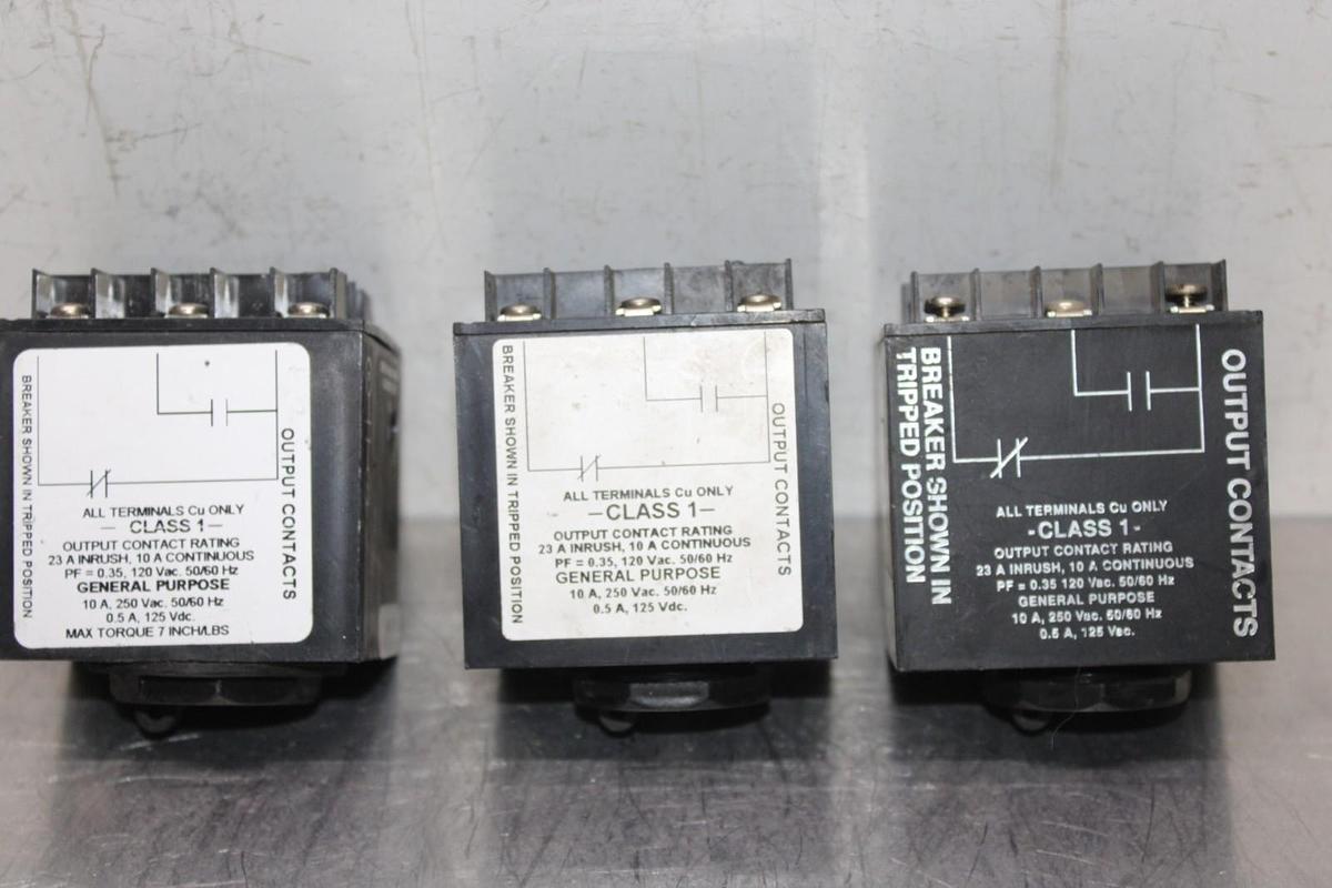 Used LOT OF 3 INSTRUMENT TRANSFORMERS TRIP SENSOR RELAY GFM253
