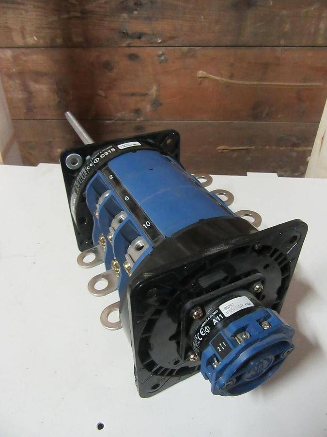Used KRAUS & NAIMER 240 A C315 MULTI-POLE ROTARY DRUM SWITCH W/ A11 AUX 75 HP 480 VAC