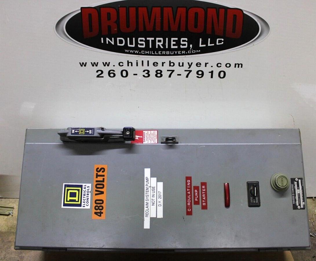 Used SQUARE D FUSIBLE COMBINATION STARTER 8538SDG14 60 AMP NEMA 3R SIZE 2 600V