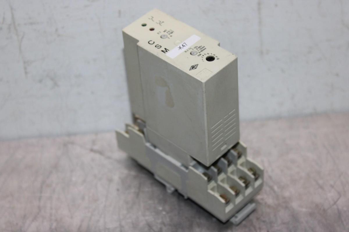 Used MTI TIME DELAY RELAY 0.1 SECOND TO 10 HOUR CSM-K47 24-240 VDC *WARRANTY*
