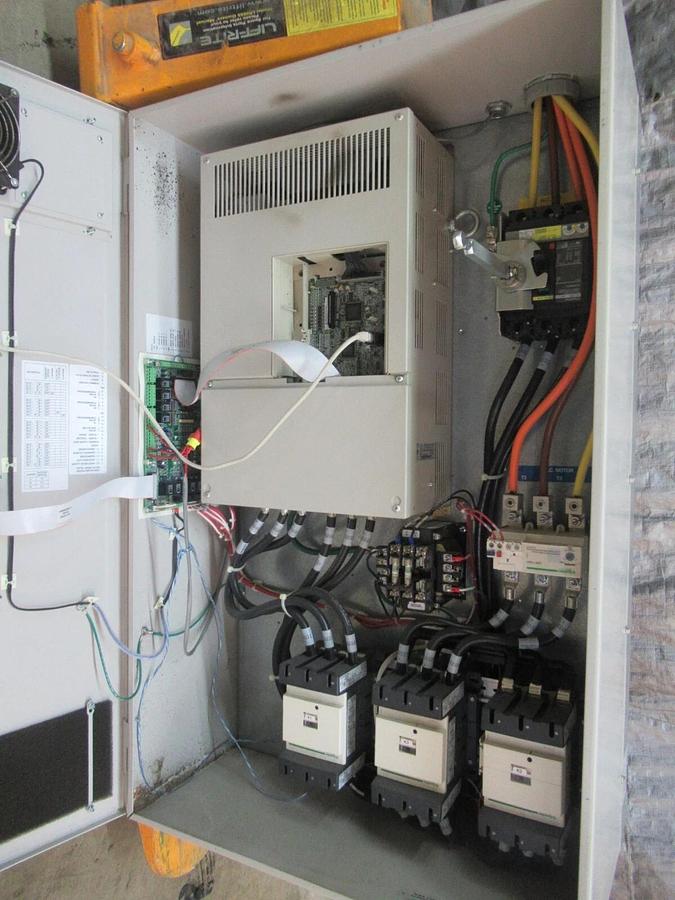 Used YASKAWA AC DRIVE E7BVB096Y 480 VOLT 65 KVA 106.6 AMP 3-PHASE BYPASS **WARRANTY**