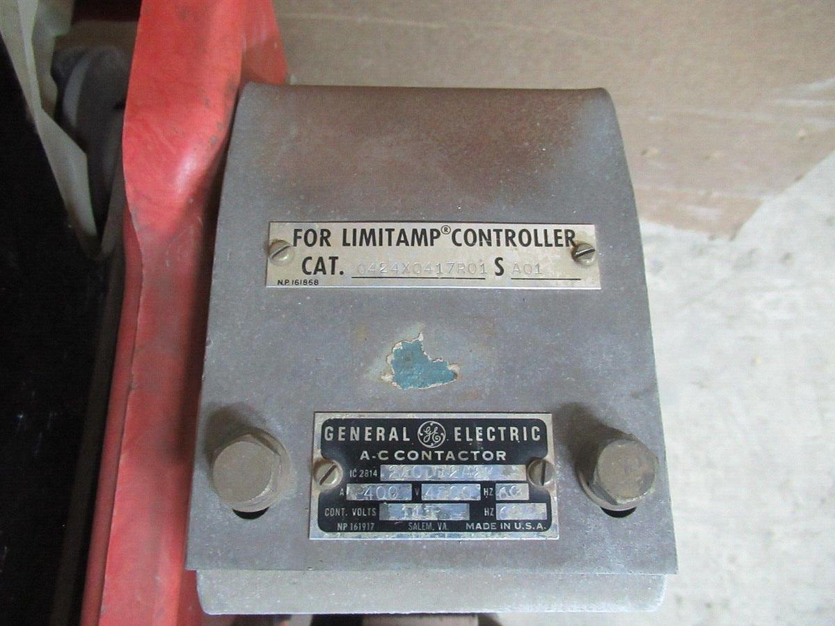 Used GENERAL ELECTRIC VACUUM CONTACTOR IC2814-220D32A2 400 AMP 4800 VOLT 0424X0417R01