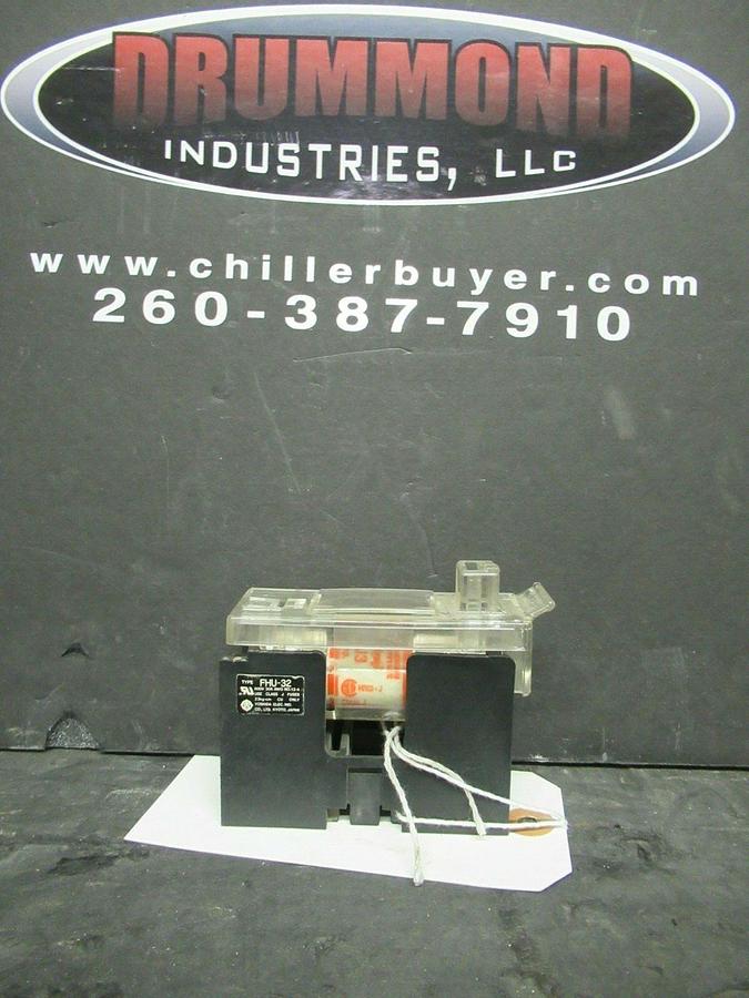 Used YOSHIDA FUSE HOLDER FHU-32 600 VOLT 30 AMP CLASS J FUSES