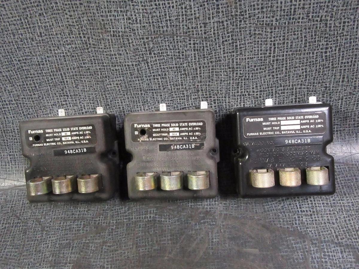 Used FURNAS SOLID STATE OVERLOAD RELAY 948CA31B TRANE # 13280008