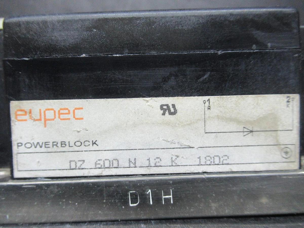 Used EUPEC POWERBLOCK IGBT POWER MODULE DZ600N12K-1802 **WARRANTY INCLUDED**
