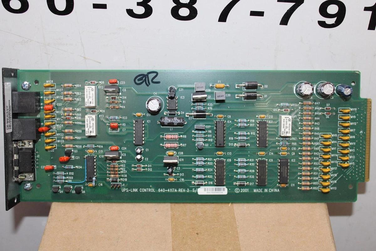 Used APC UPS DISPLAY COMPUTER INTERFACE CARD 640-4117A REV. 2 0G-SYCDCI FOR SYCF40KF