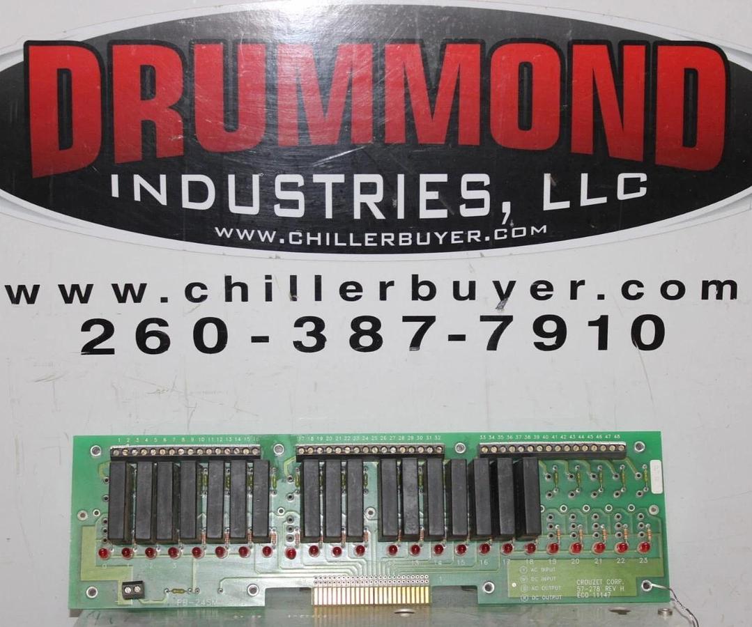 Used CROUZET DIGITAL I/O CIRCUIT BOARD 57-278 REV. H **WARRANTY INCLUDED**