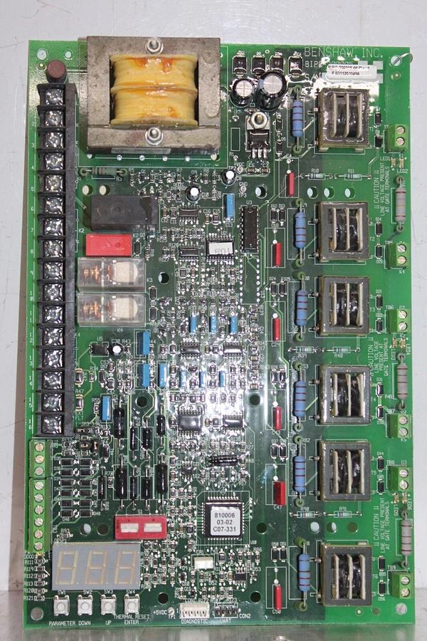 Used BENSHAW REDISTART STARTER BOARD BIPC-300005-06 REV. 2