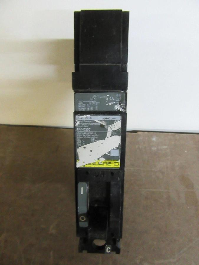 Used SQUARE D I-LINE BREAKER FA14020C SINGLE POLE 277 VAC 20 AMP C-POLE **WARRANTY**