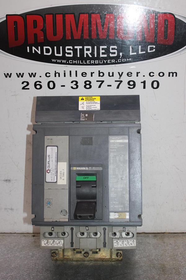Used SQUARE D I-LINE CIRCUIT BREAKER MA36400 400 AMP 600 VAC 3-POLE