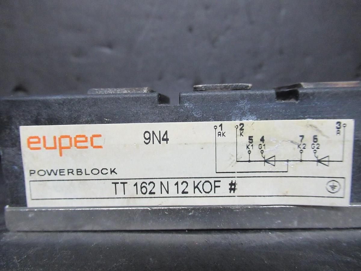 Used EUPEN 9NF POWERBLOCK IGBT POWER MODULE TT162N12KOF *WARRANTY INCLUDED*