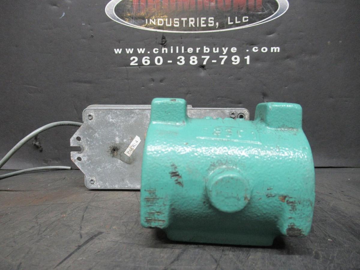 Used NEPTRONIC ACTUATOR BBMF2000F 24 VAC 15 VA 35 IN/LB W/ 6BV-A VALVE 501203 1.5 NPT