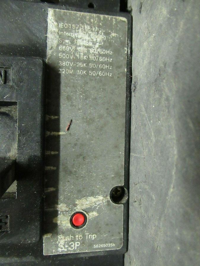Used 80 AMP FUJI ELECTRIC BREAKER BU-ESB3080 600 VAC 3 POLE