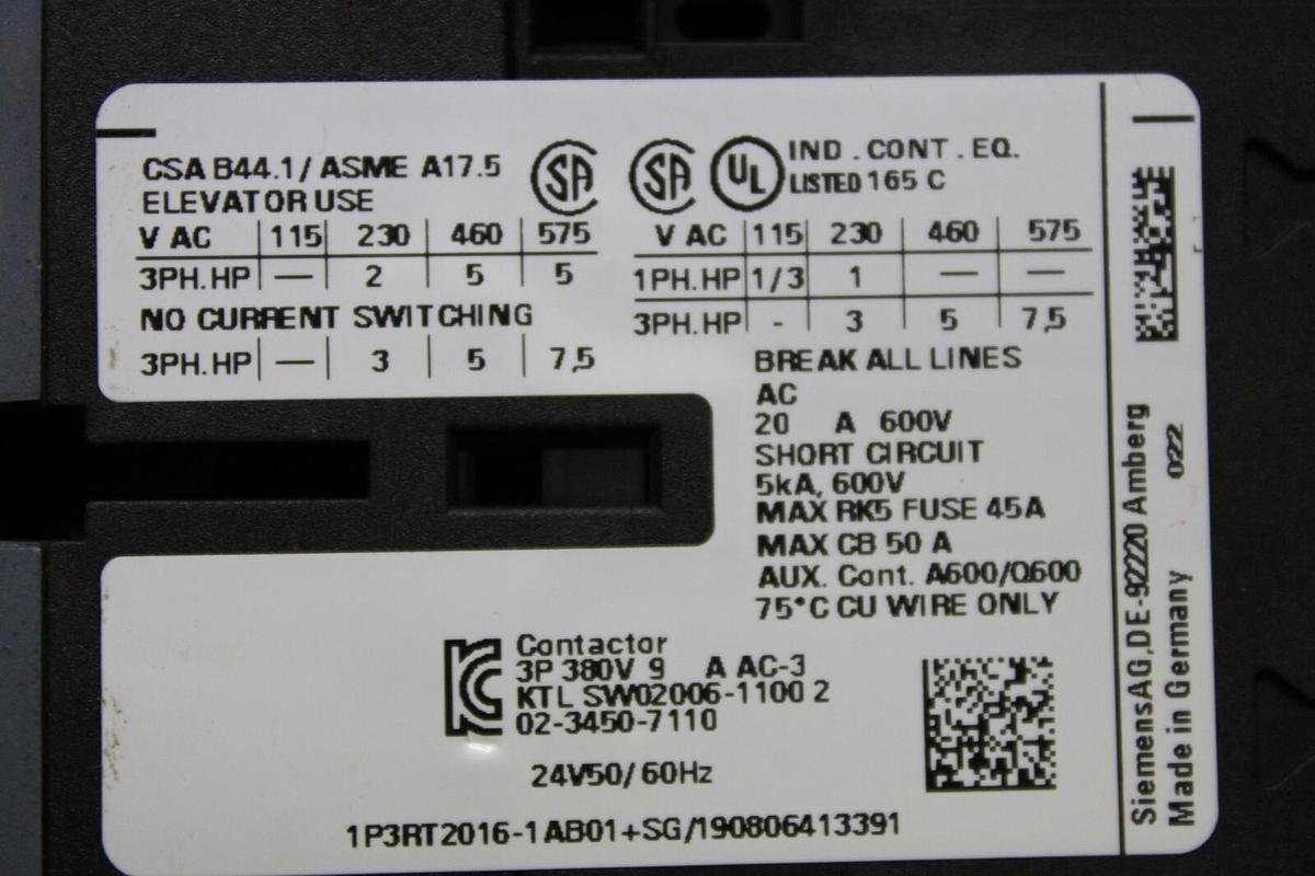 Used SIEMENS SIRIUS CONTACTOR 3RT2016-1AB01 W/ 3RA2811-1CW10 TIME DELAY RELAY