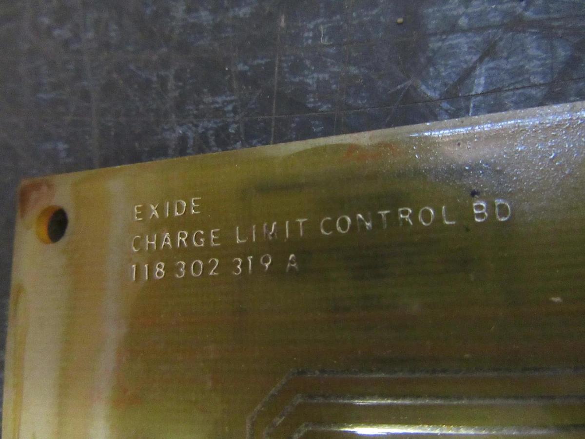 Used EXIDE CHARGE LIMIT CONTROL BOARD 118-302-319 A 101072711-A **WARRANTY**