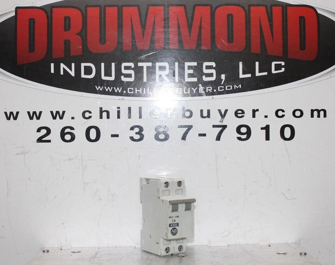 Used ALLEN BRADLEY CIRCUIT BREAKER 1492-CB2 SINGLE POLE 2 AMP 480 VAC H020