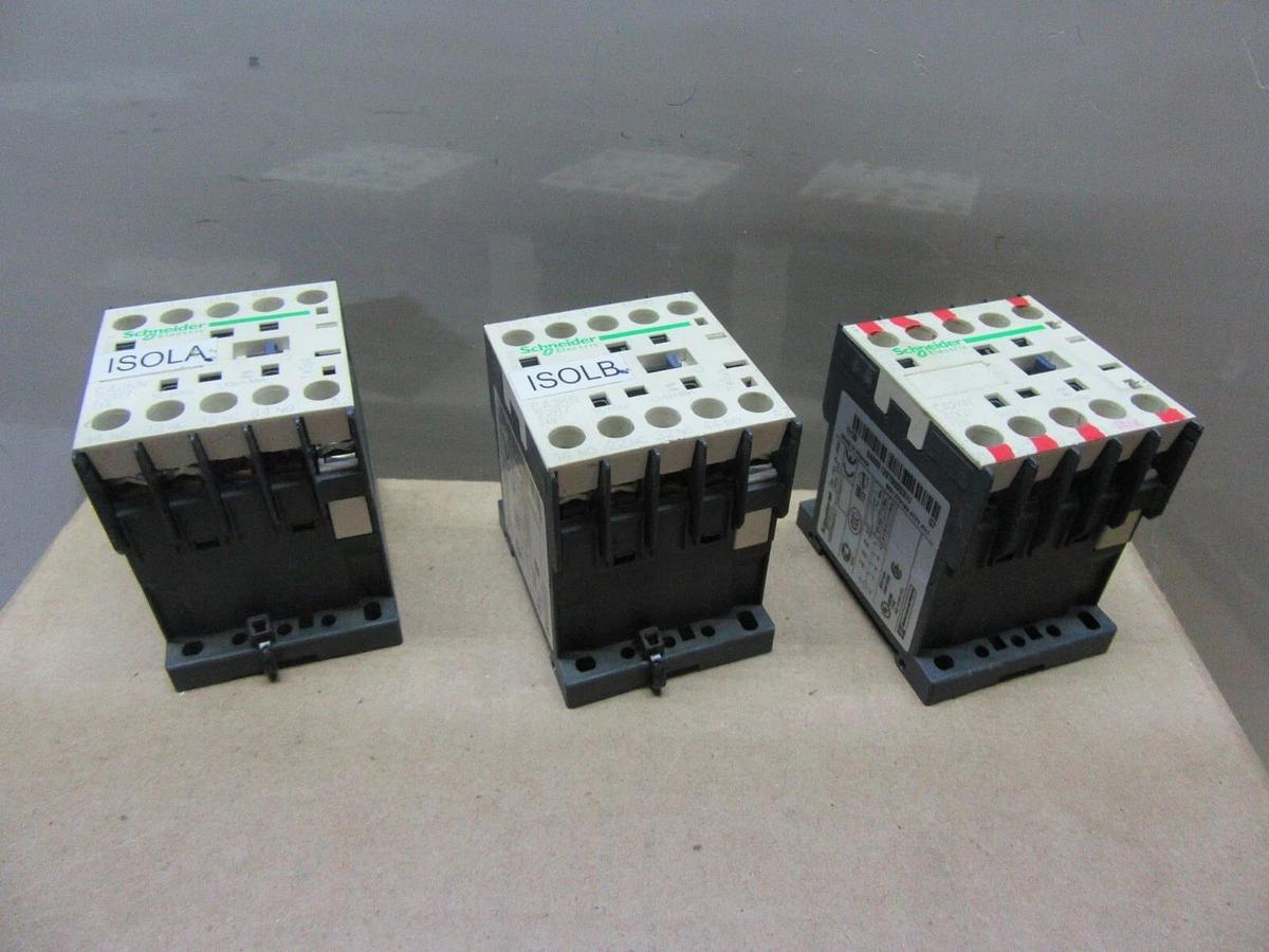 Used LOT OF 3 TELEMECANIQUE RELAY CA2KN-22B7 600 VOLT 10 AMP **WARRANTY**