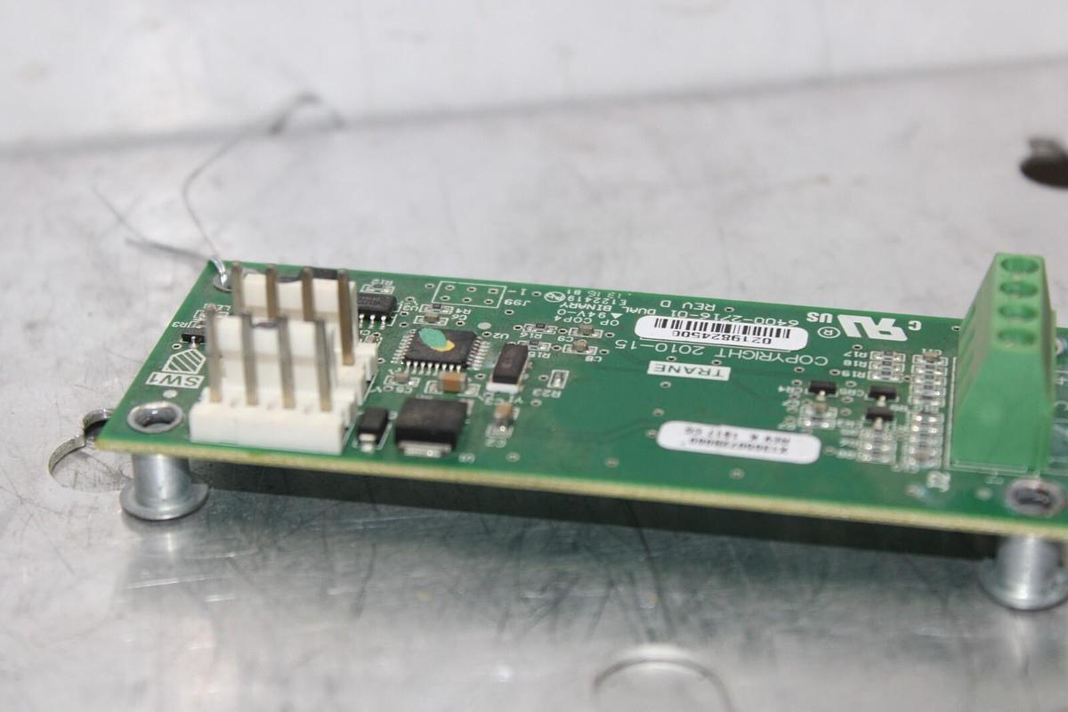 Used TRANE DUAL BINARY CIRCUIT BOARD X13650728060 REV. K 6400-2716-01 REV. D