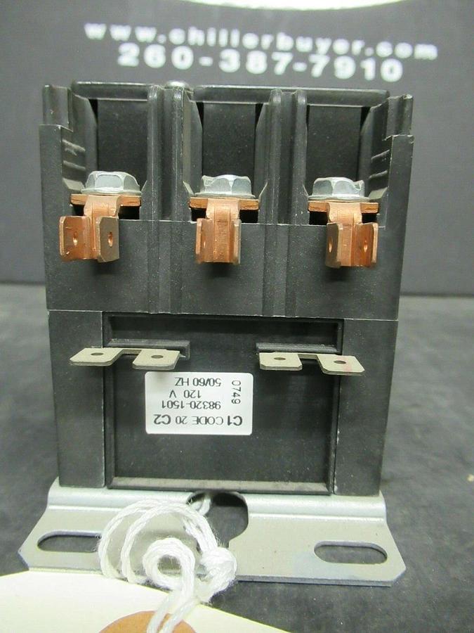 Used TYCO CONTACTOR 40 AMP 50 RES 600V 3 PH 120V COIL 25 HP # 3100-30T1028MC
