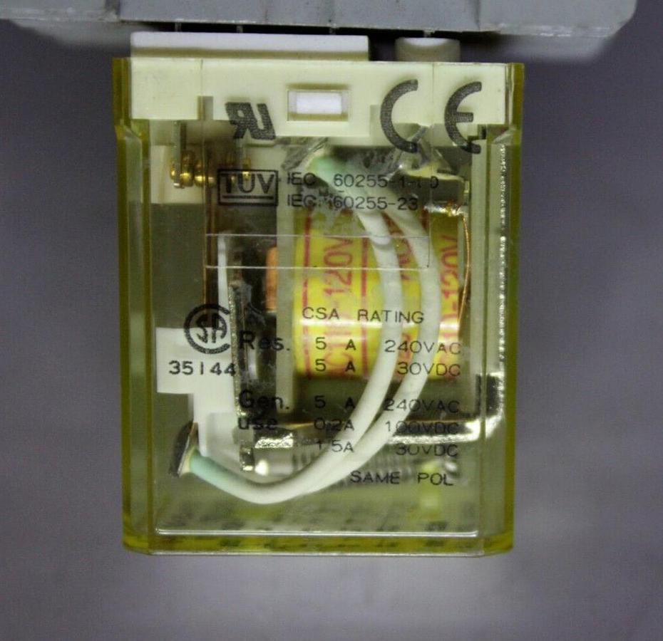 Used LOT OF 2 IDEC RELAY RY4S-U 120/240 VAC 50/60 HZ 5 AMP *WARRANTY INCLUDED*