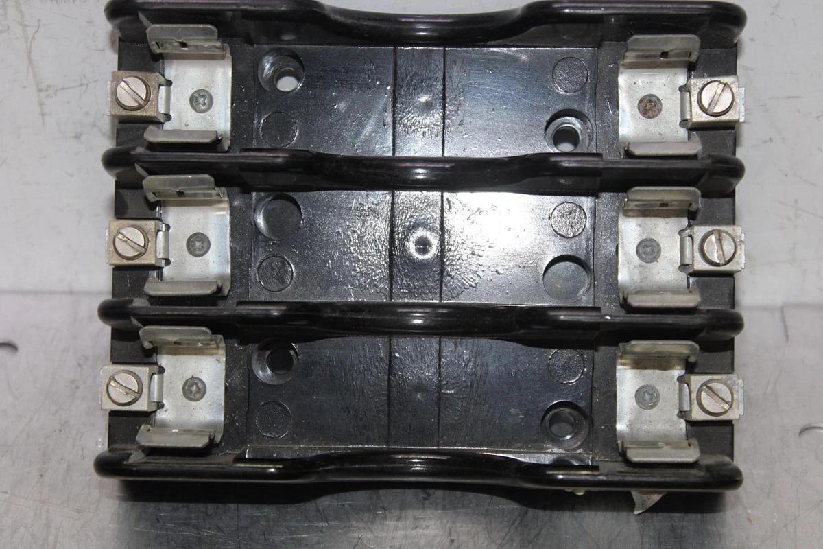 Used MARATHON FUSE HOLDER 4100035 6F60A3B 3-POLE 600V 60A **WARRANTY**