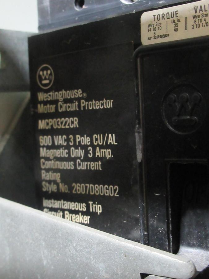 Used CUTLER HAMMER MOTOR STARTER CONTROL MODEL: 2100 12" W/ A200M1CACP NEMA SIZE 1