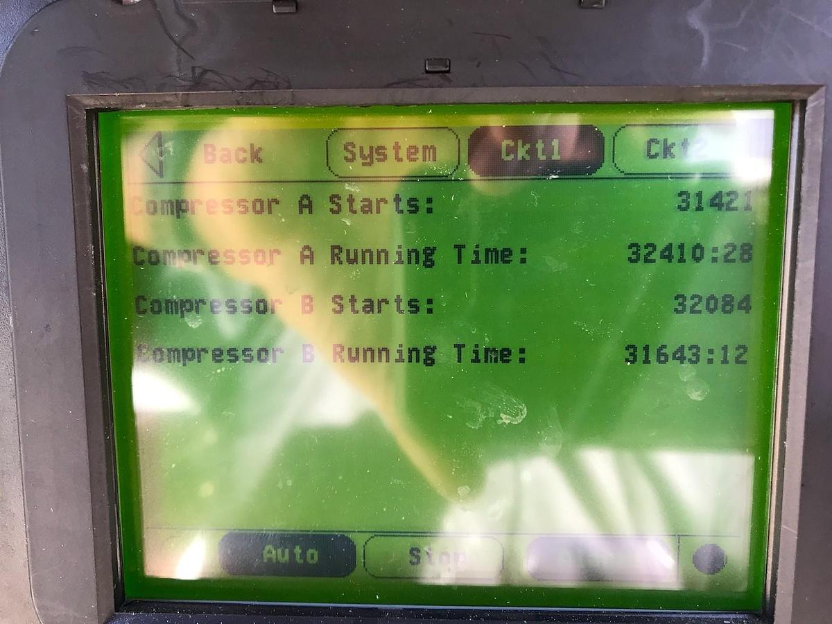 Used 2015 TRANE 120 TON AIR COOLED CHILLER 460 VOLT 410A 125 TON CGAM120