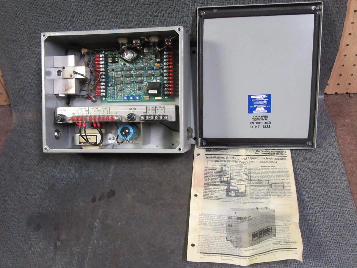 Used CARRIER OIL-SENSE QUALITY MONITORING SENSOR 32GA400504 115V 1 PHASE