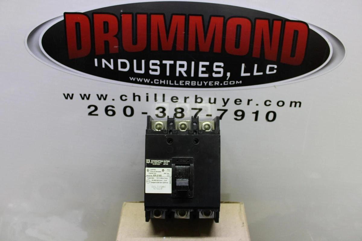 Used SQUARE D CIRCUIT BREAKER Q2L3150H 3-POLE 240 VAC 150 AMP **WARRANTY**