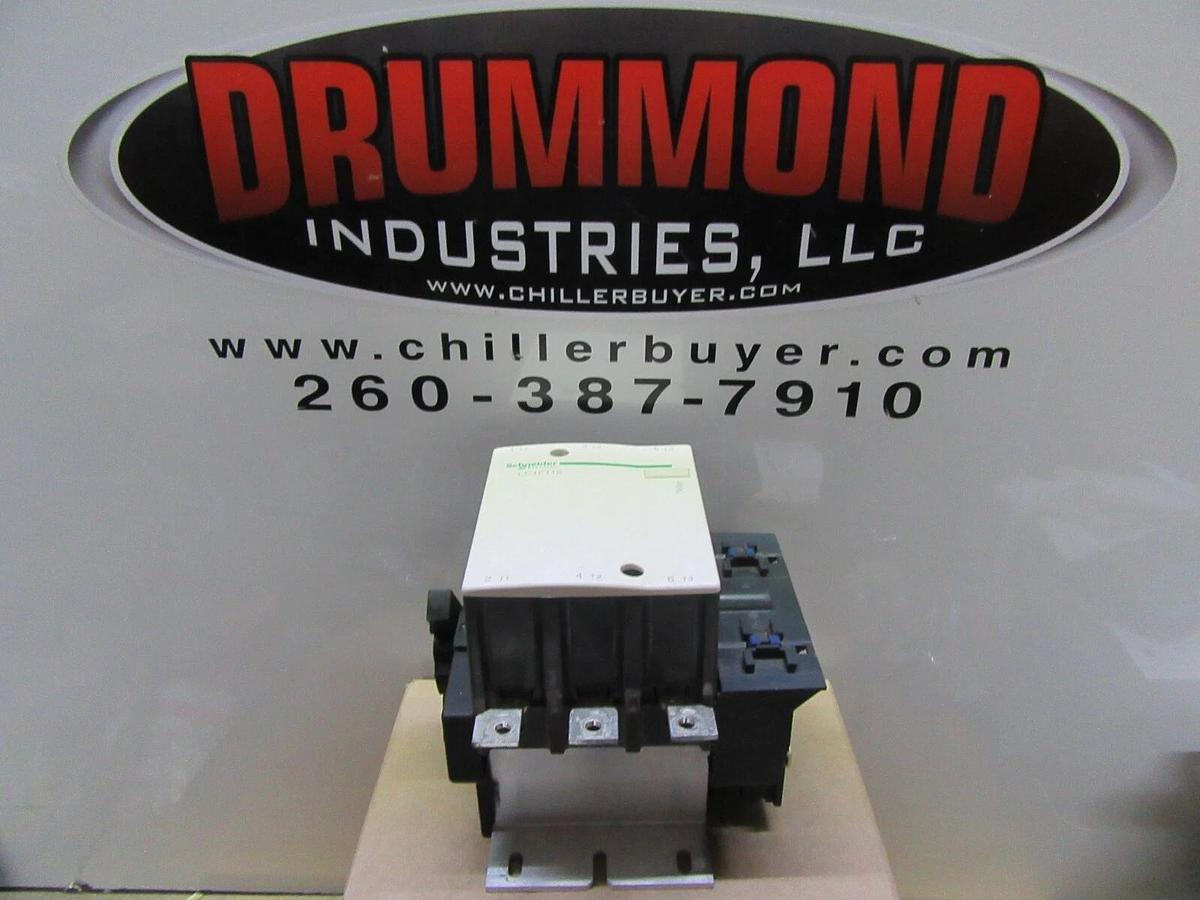 Used SCHNEIDER CONTACTOR LC1F115 175 AMP 600 VAC 3-PHASE 100 HP W/ INTERLOCK