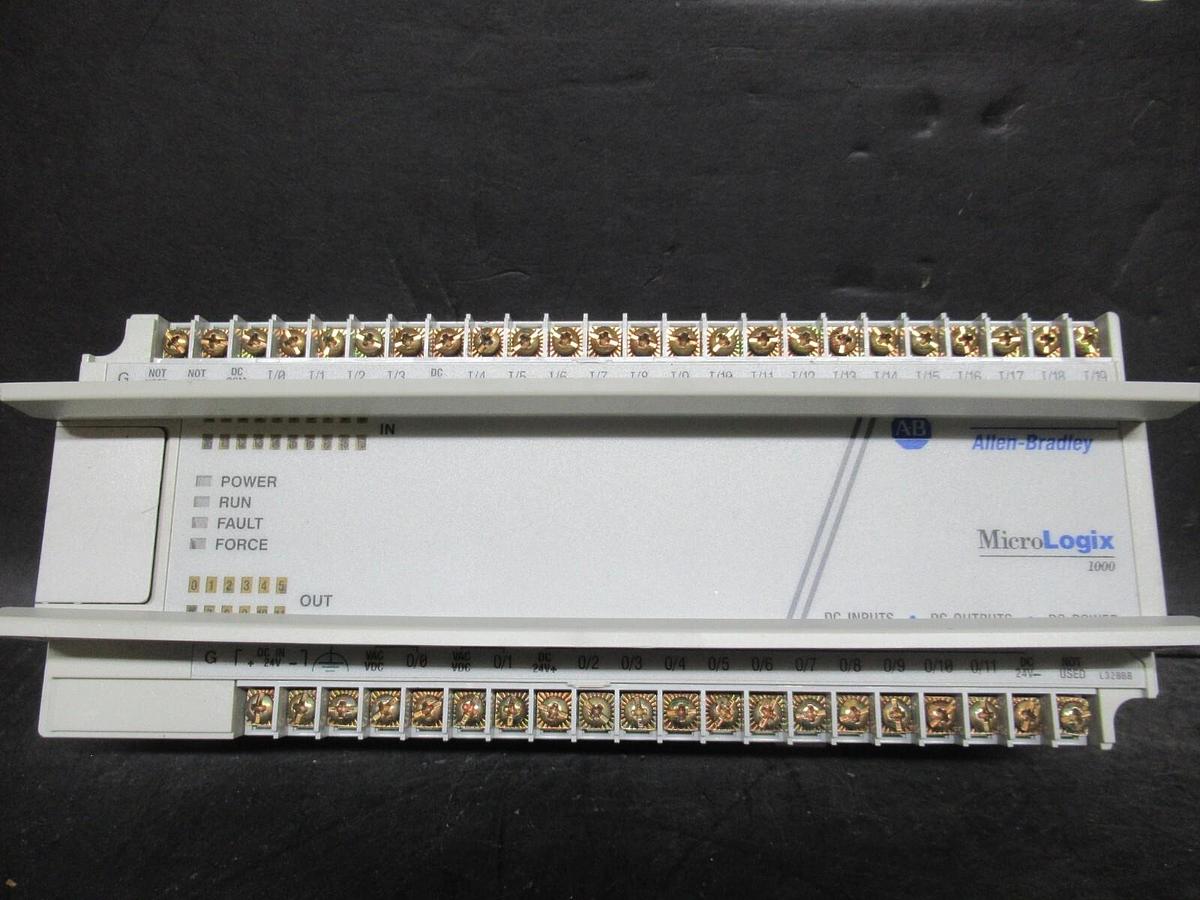 Used ALLEN BRADLEY MICROLOGIX1000 1761-L32BBB SER. D 30 VDC 1.5 AMP **WARRANTY**