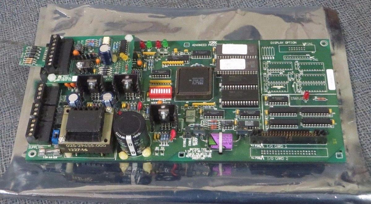 Used YORK CHILLER ADVANCED PROCESSOR CARD 031-01089-005C MS390/MC1100 ISSUE 4