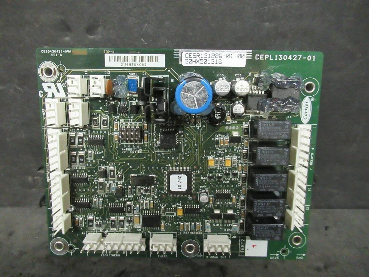 Used CARRIER OEM EXV CHILLER CIRCUIT BOARD CEPL130427-01 30HX501316 CEBD460427-09A