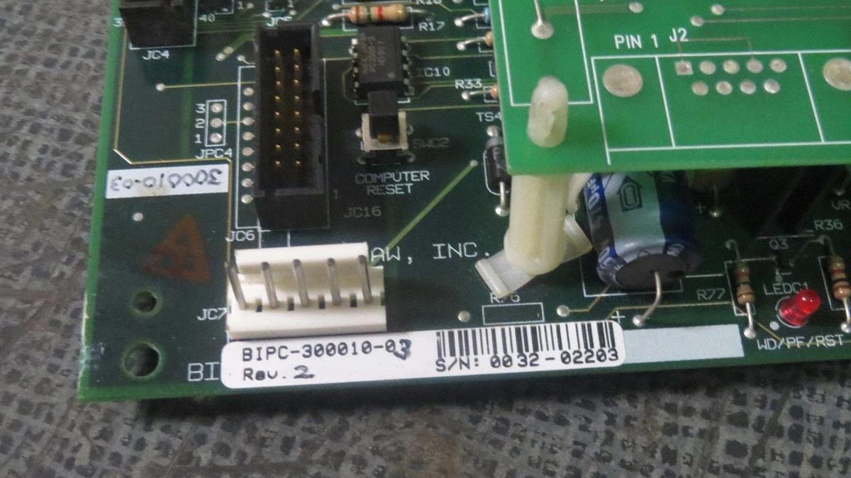Used BENSHAW BOARD ASSEMBLY MODEL: BIPC-300010-03 REV 2 WITH MODEL : BIPC-300000-05-6