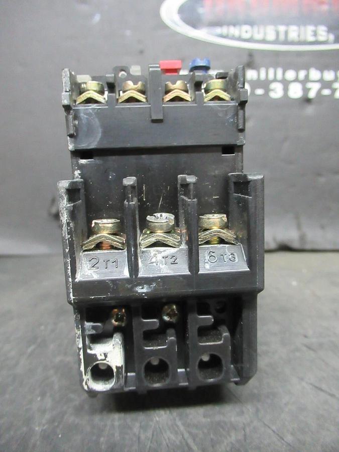 Used TELEMECANIQUE STARTER LC1D12106 W/ OVERLOAD RELAY LR2-D1316 25 AMP 600 VAC 10 HP