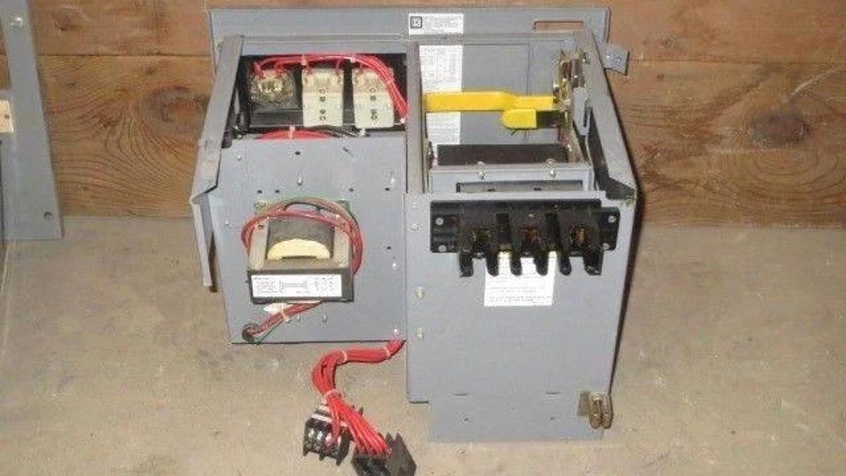 Used SQUARE D 12" MCC BUCKET 480 VAC W/ 3 AMP FHP BREAKER & NEMA SIZE 1 STARTER