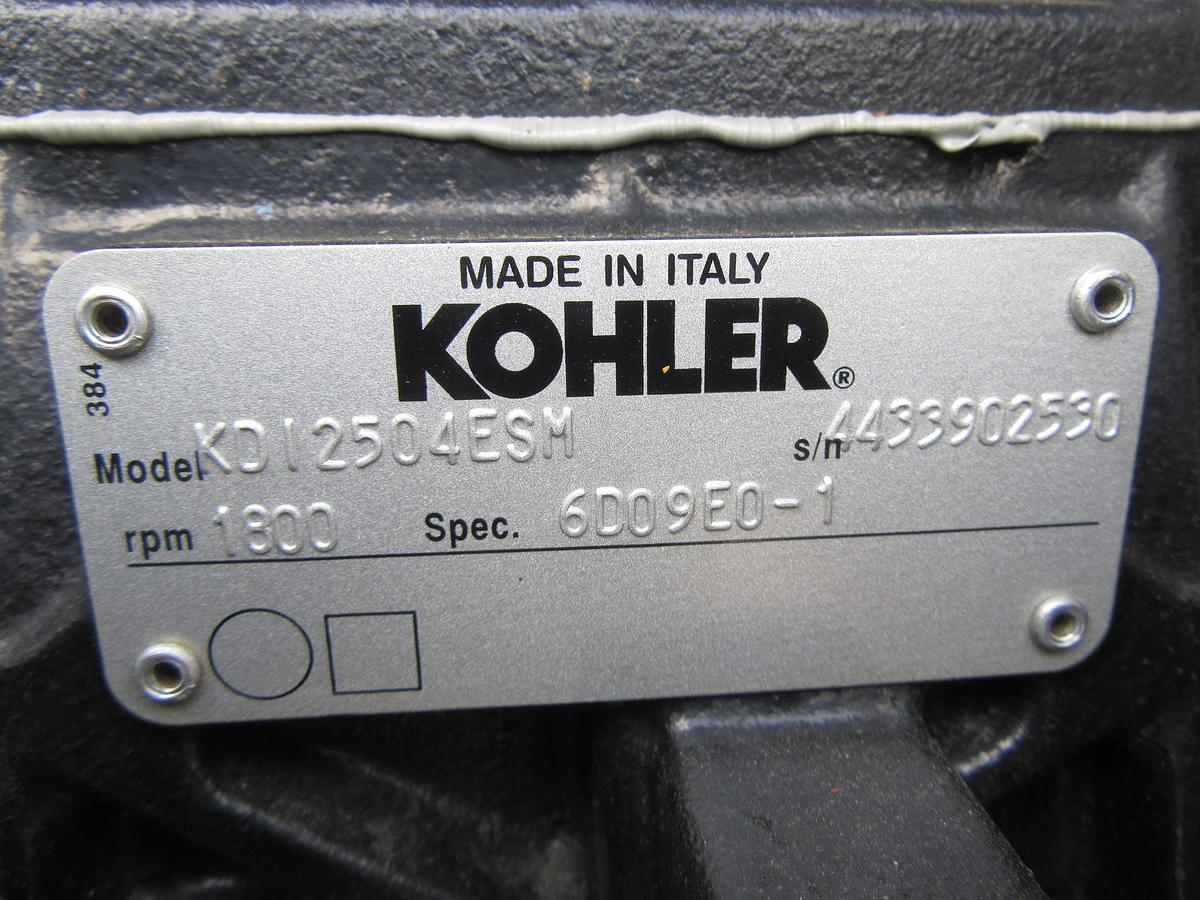 Used 20 KW DIESEL GENERATOR KOHLER 120/240V 20REOZK ENCLOSED ONLY 102 HRS