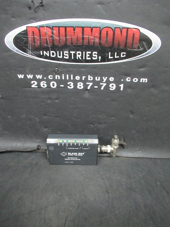Used BLACK BOX CROSSOVER MEDIA CONVERTER LE1502A 12 VDC @ 1 AMP **WARRANTY**