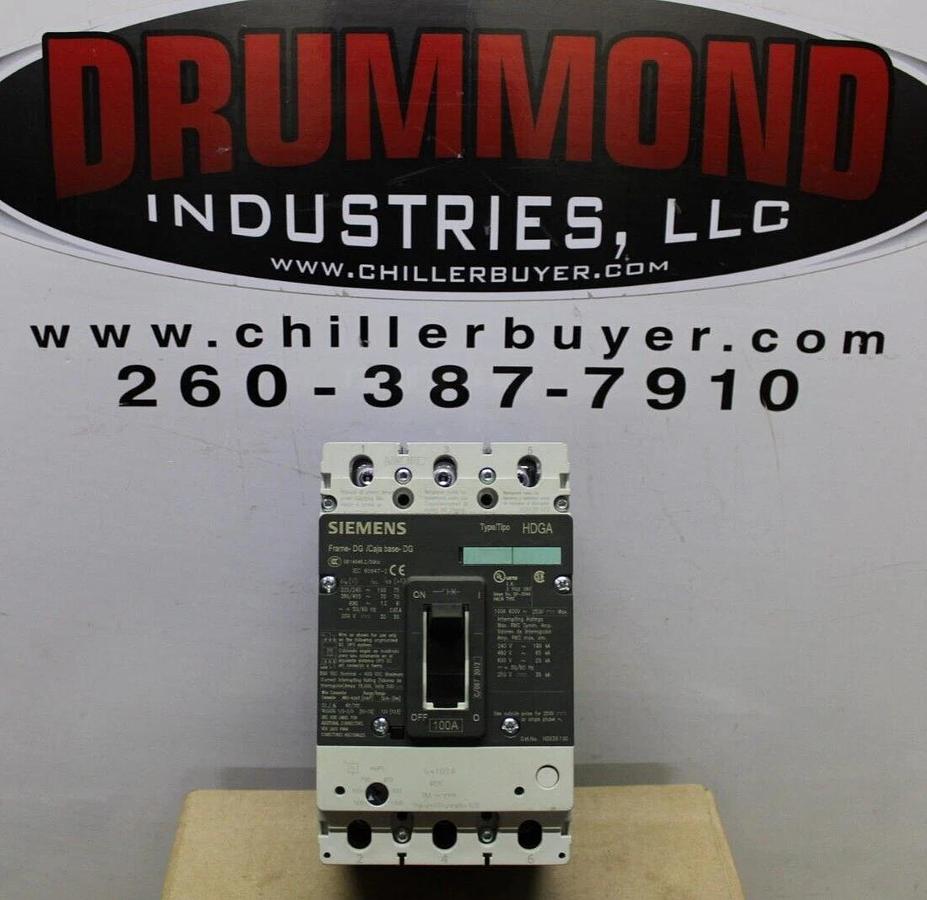 Used SIEMENS CIRCUIT BREAKER HDX3B100 100 AMP 3-POLE 600 VAC **WARRANTY**