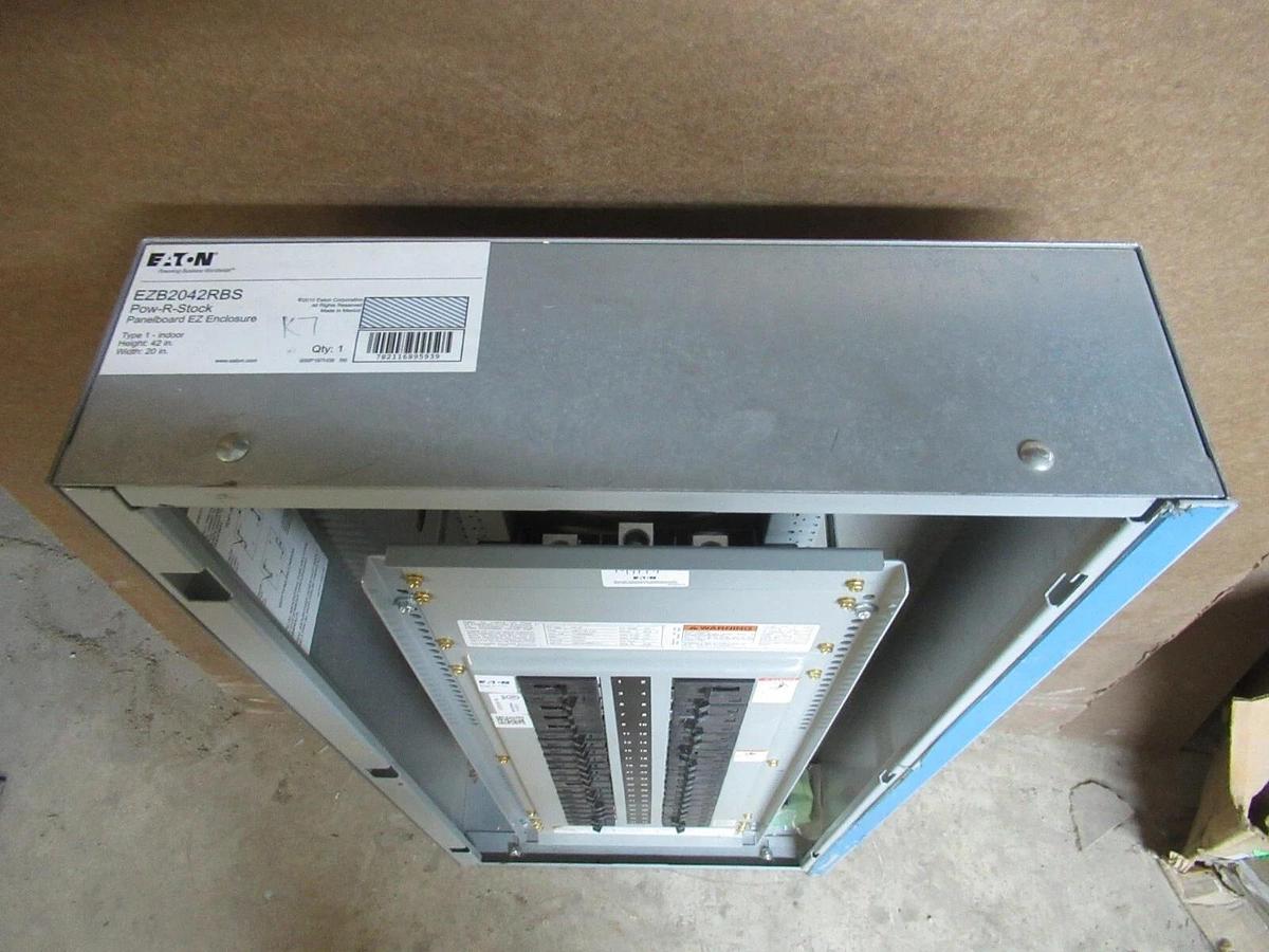 Used EATON POW-R-STOCK SERVICE PANEL EZB2042RBS PRL2A 208/120 VOLT 225 AMP 42-CIRCUIT